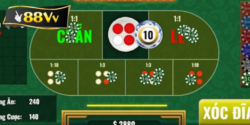 Vài nét chính về trò chơi xóc đĩa 88